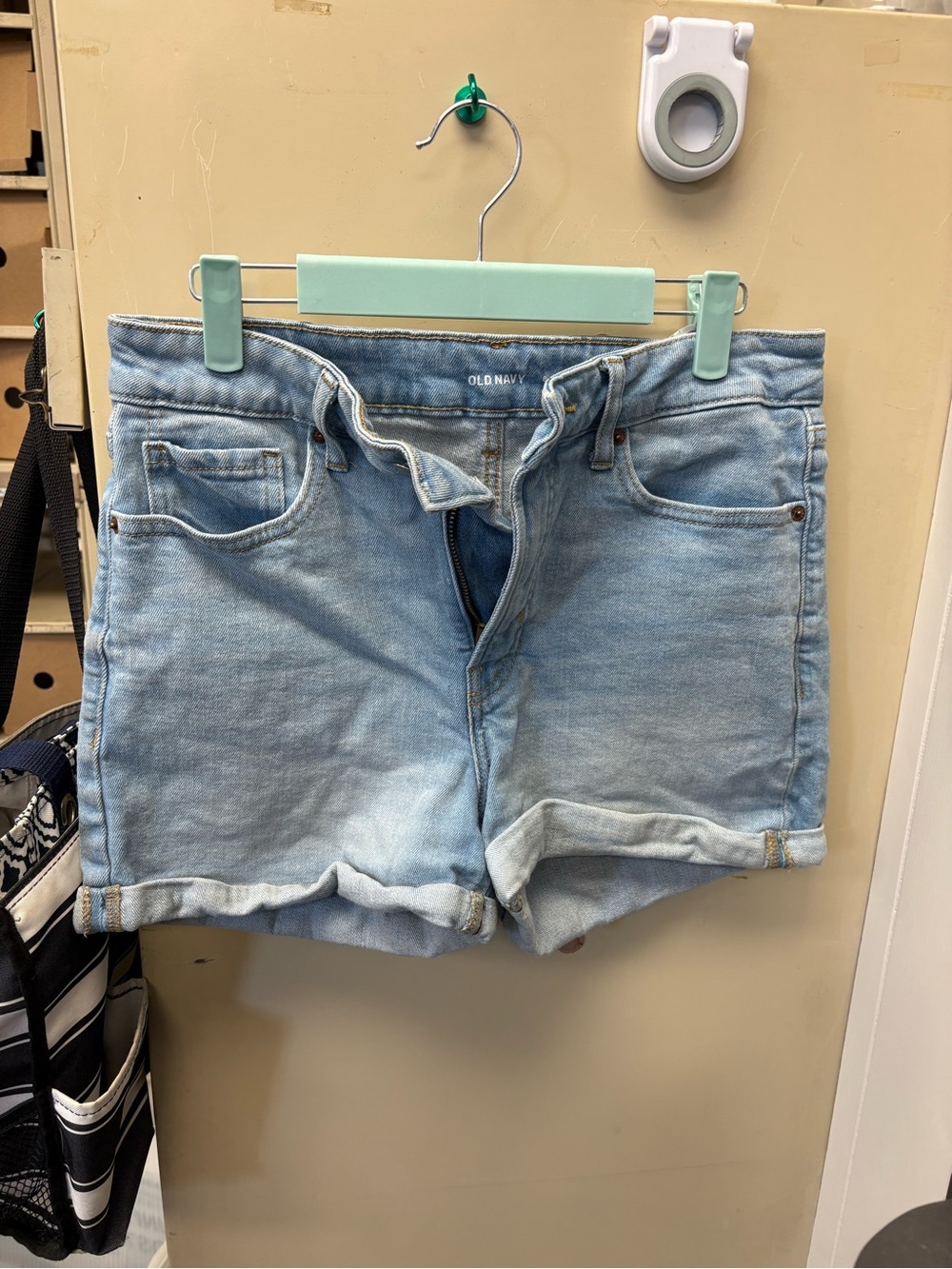 Old Navy Light Wash Rolled-Hem Denim Shorts